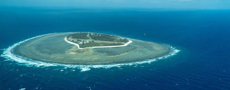 Aeriel view of Lady Elliot Island