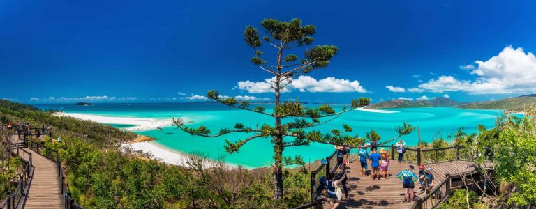 The Whitsundays, lookout over Whitehaven Beach